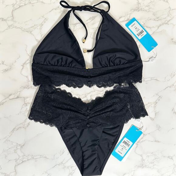 Beach Bunny Anise Triangle Top Skimpy Bottoms DD Top XL Bottoms $266 - Picture 11 of 14